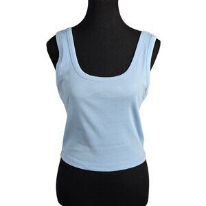 NWOT | EADINVE | Sky Blue | Ribbed Scoop Neck Tank Top | Large